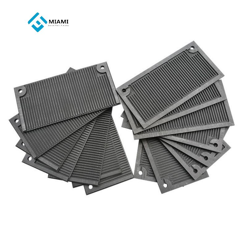 Tấm than chì tế bào nhiên liệu hydro Tấm than chì lưỡng cực trong máy điện phân cho Pem